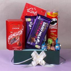 Valentines Romantic Chocolate Hampers - Exclusive Goodies Box for Valentine Gift