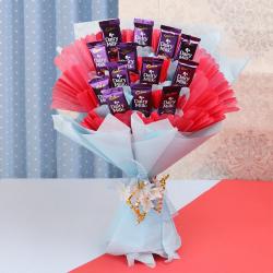 Send Chocolates Gift Cadbury Dairy Milk Chocolate Bouquet Online To Jind