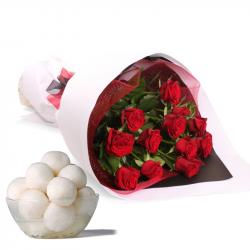 Valentine Flowers with Sweets - Valentine Sweet Treat