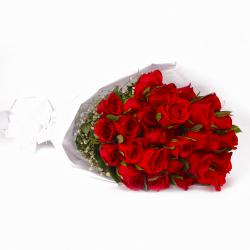 Gifts for Husband - Bunch of Exclusive Twenty Five Red Roses