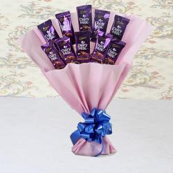 Chocolates Same Day Delivery - Loving Gesture of Dairy Milk Bouquet