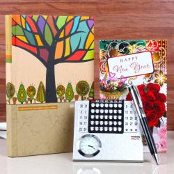 New Year Gift Hampers - New Year Gift of Calender and Diary Book
