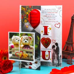 Valentine Greeting Cards - Cuddly Bears Love Greeting Card