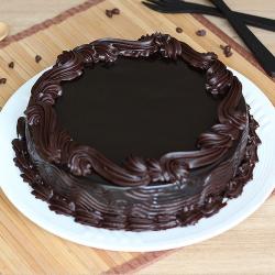 Send Round Dark Chocolate Cake To Bhilai