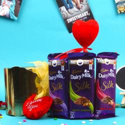 Gift for Special Day - Love Treat of Dairy Milk Silk Chocolates