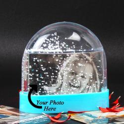 Send Dome Shape Photo Snow Globe To Silvasa