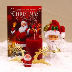 Christmas Gifts - Exclusive Christmas Collection Ornaments and Candle with Santa Bell
