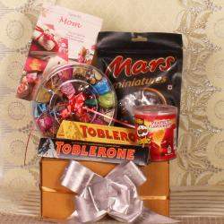 Send Mothers Day Gift Mothers Day Loving Chocolate Combo with Mars Miniatures To Guwahati