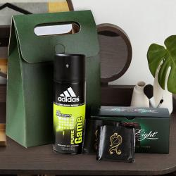Bhai Dooj Gift Ideas - Adidas Deodorant with After Eight Mint Chocolate
