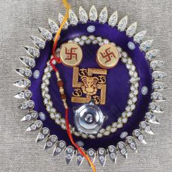 Ganesha Rakhis - Swastika Rakhi Puja Thali