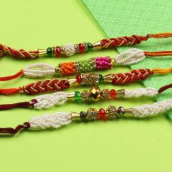 Set Of 5 Rakhis - Five Exclusive Rakhi Set