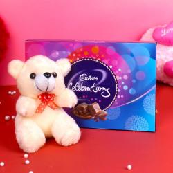 Teddy Day - Celebration Chocolate Pack and Teddy Bear