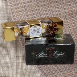 Rakhi Gifts For Sister - After Eight with Ferrero Rocher Chocolate