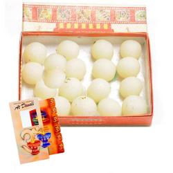 Diwali Gifts to Visakhapatnam - Diwali Hamper of Card with Rasgulla