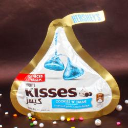 Anniversary Gourmet Gift Hampers - Yummy Hersheys Kisses Cookies N Creme