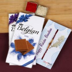 Rakhi Gift Hampers - Belgian Choco Rakhi Treat