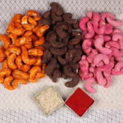 Bhai Dooj Gift Combos - Bhaidooj Rose Chocolate Cheese Cashew 