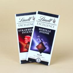 Send Lindt Excellence Myrtille Intense with Lindt Excellence Strawberry To Kota