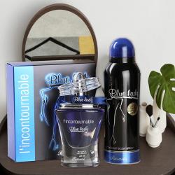Return Gifts for Sisters - Rasasi Blue Lady Gift Set for Women
