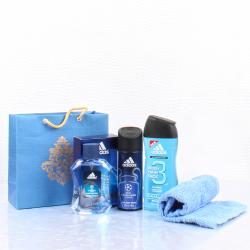 Anniversary Grooming Gift Hampers - Adidas Champions League Blue Giftset