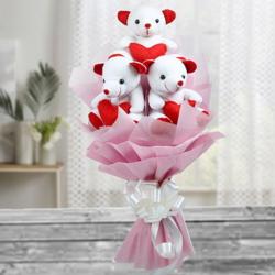Birthday Soft Toys - Bouquet of Teddy Online