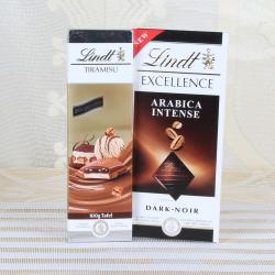 Imported Bars and Wafers - Lindt Excellence Arabica with Lindt Tiramisu