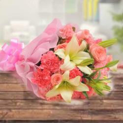 Send Mix Flowers Bouquet Same Day Delivery To Delhi