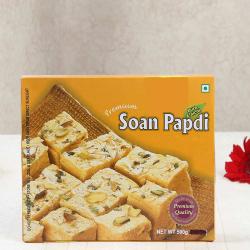 House Warming Gifts for Friends - Box of Soan Papdi Sweets