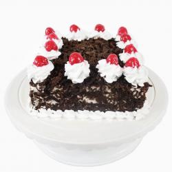 Eggless Cakes - Cherry Eggless Square Black Forest Cake