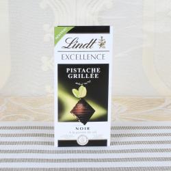 Send Chocolates Gift LindtExcellence Noir Pista che A la Pointe de Sel Chocolate Bar To Surat