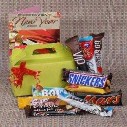 Send New Year Gift New Year Gift of Imported Chocolate Bars To Faridabad