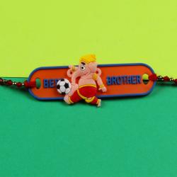 Ganesha Rakhis - Ganesh Football Player Rakhi For Kids