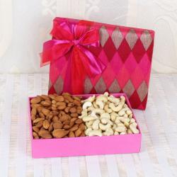Send Sweets Gift Almond and Cashew Box To Kupwara