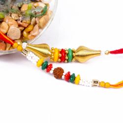 Set Of 2 Rakhis - Stylish colorful beads Rakhi for Bhai