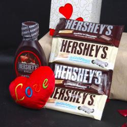 Anniversary Romantic Gift Hampers - Hershey Chocolate Love Hamper