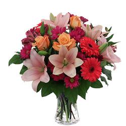 Get Well Soon Gifts - Colorful Flowers Vase